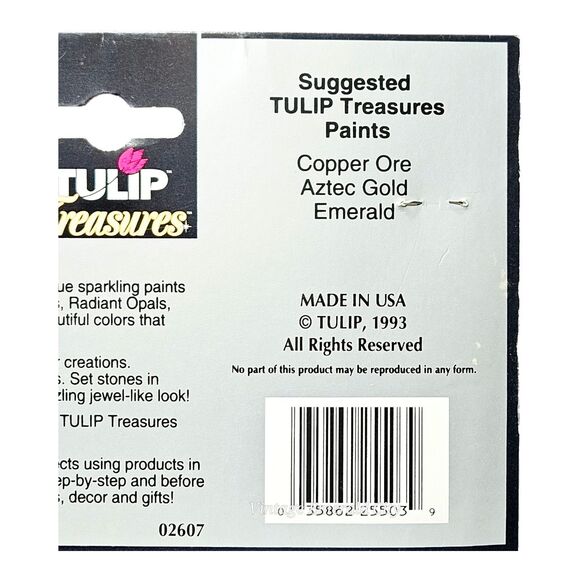 Vtg Autumn Harvest  Iron On Applique Fashion Kit Lame Tulip Treasures 1993 Craft - Picture 5 of 6